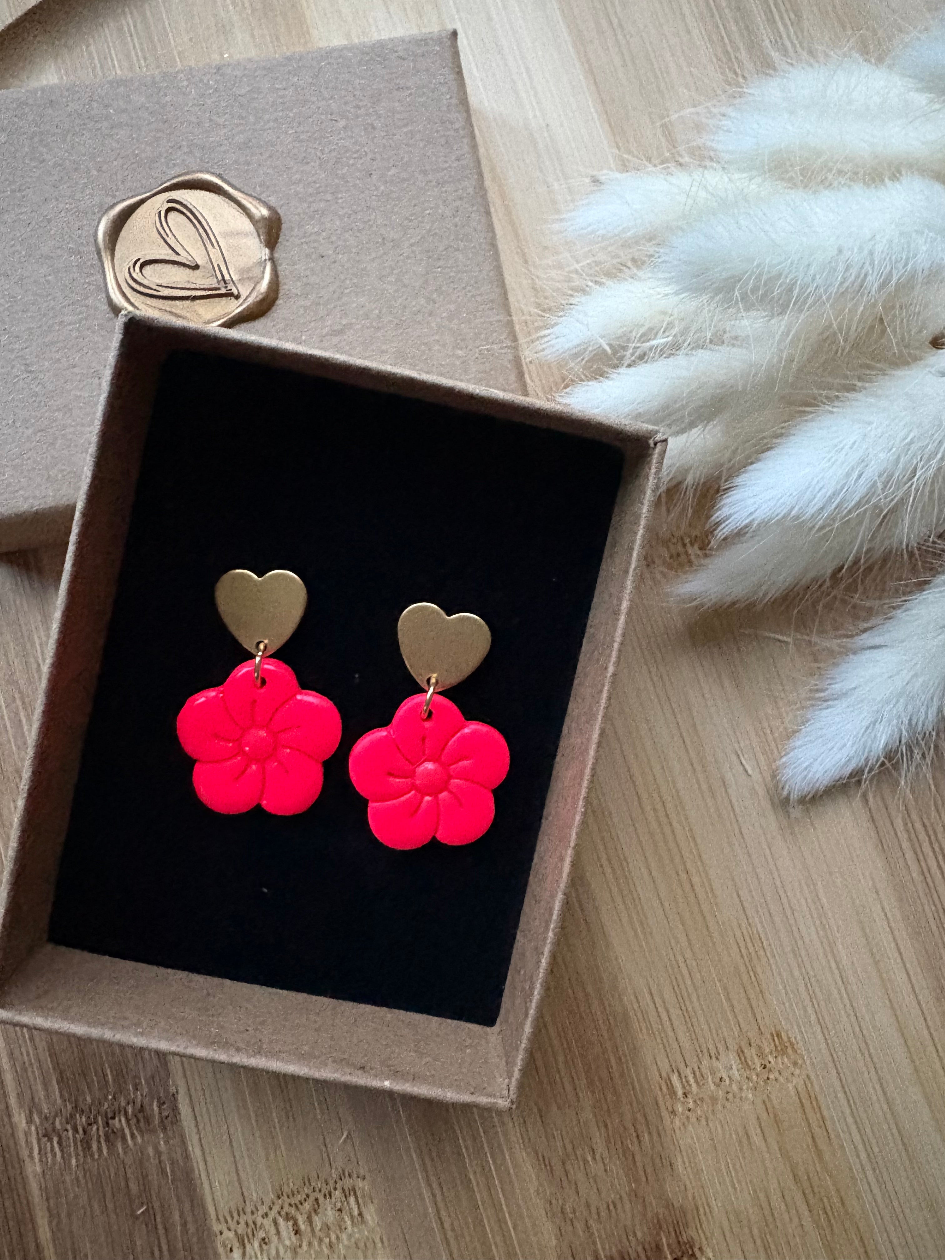 Boucles Cœur Corail
